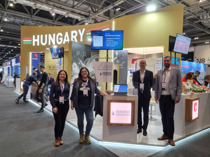 Danubius EdTech at the Hungary stand, BETT London