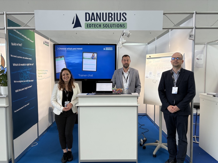 Danubius EdTech team at the LEARNTEC stand in Karlsruhe